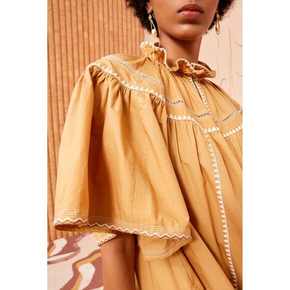 Ulla Johnson Pleated Hem Dress, size 12 - Picture 3 of 13